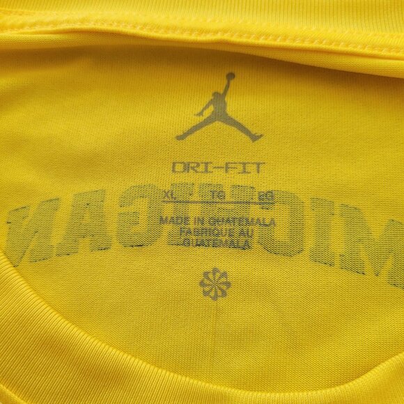 New Michigan Wolverines maize/yellow Jordan Dri-Fit long-sleeve size XL T-shirt - Picture 4 of 4